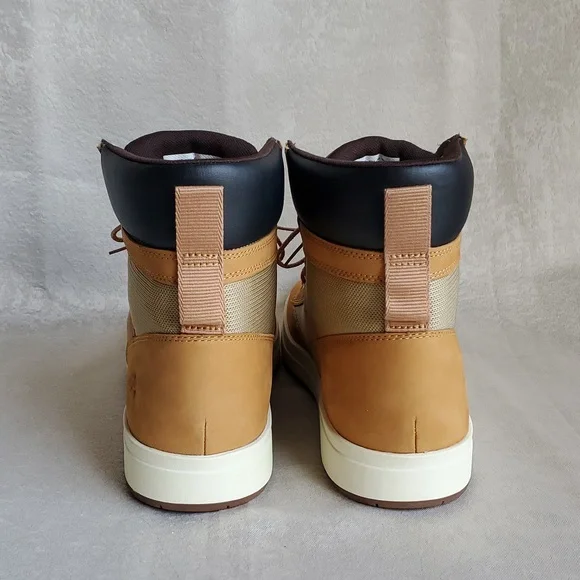 🆕️ TIMBERLAND Davis Square L/F Boot Wheat Nubuck Leather MEN'S SIZE: 13 - Picture 11 of 15
